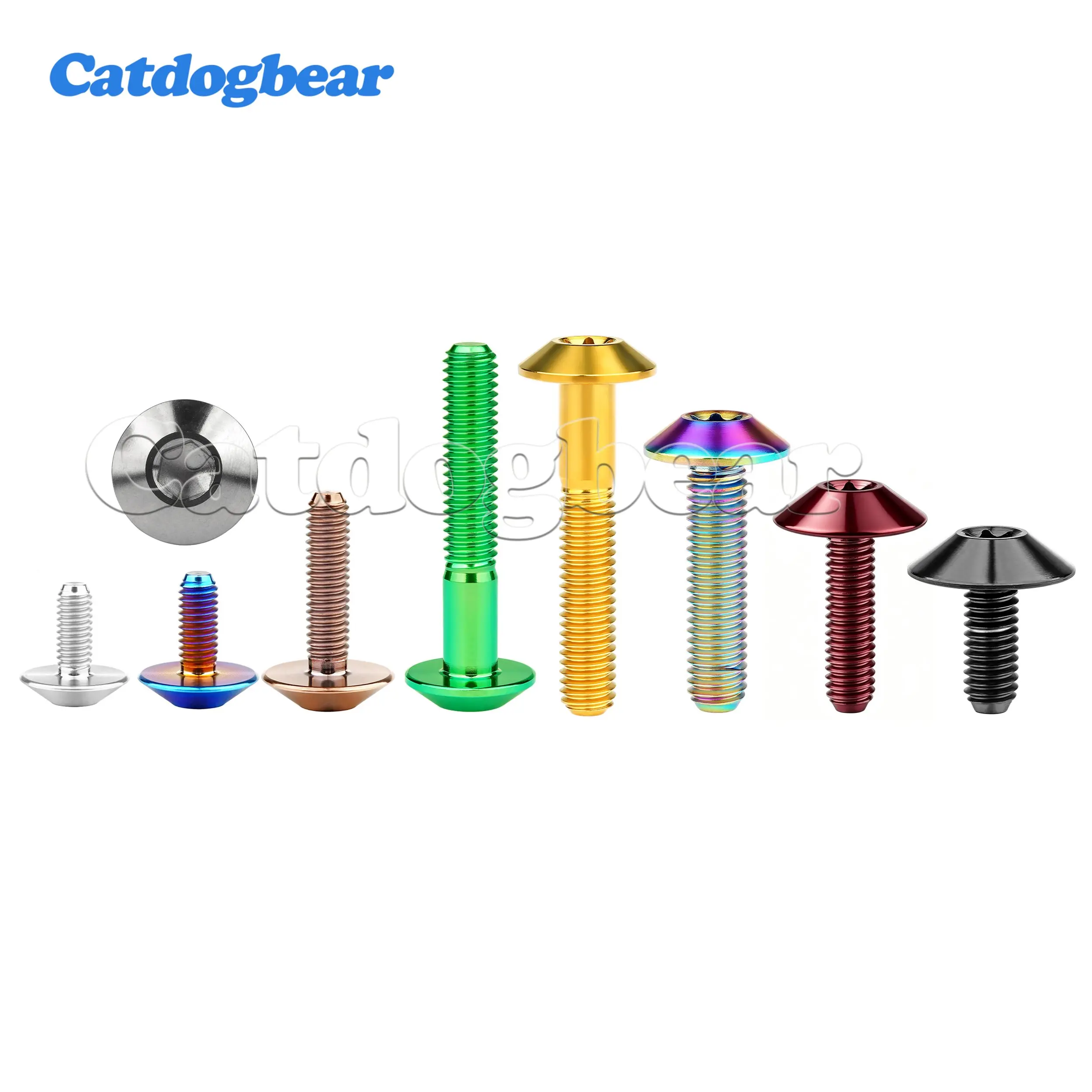 Catdogbear M6x12 15 20 30 35mm M8Titanium Bolts Umbrella Head Screw for Bicycle Motor  Hexagon Socket Screws