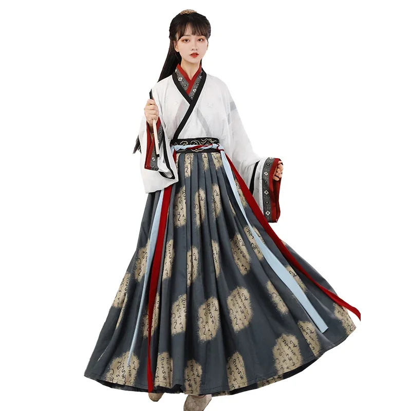 Abito Hanfu tradizionale cinese di alta qualità per donna Ancient Tang Dynasty Fairy Dresses Movie Cosplay Costume spadaccino