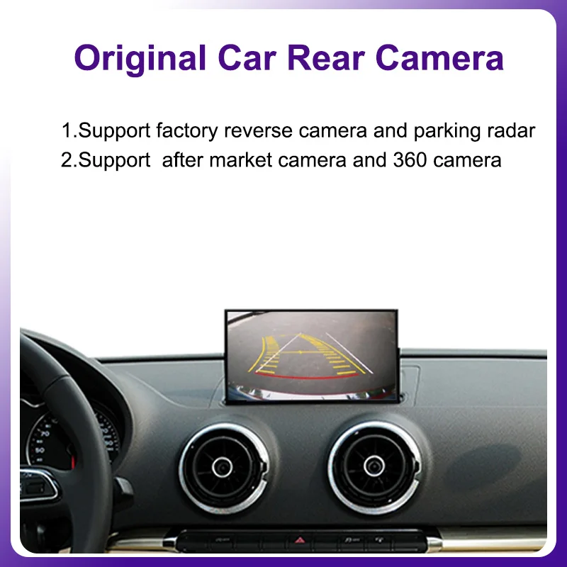 AUTOTOP Kabelloser CarPlay Android Auto Decoder für Audi A3 A4 A5 Q2 Q5 Q7 2014-2018 Android Auto Mirror Link AirPlay Kamera – Detail 4