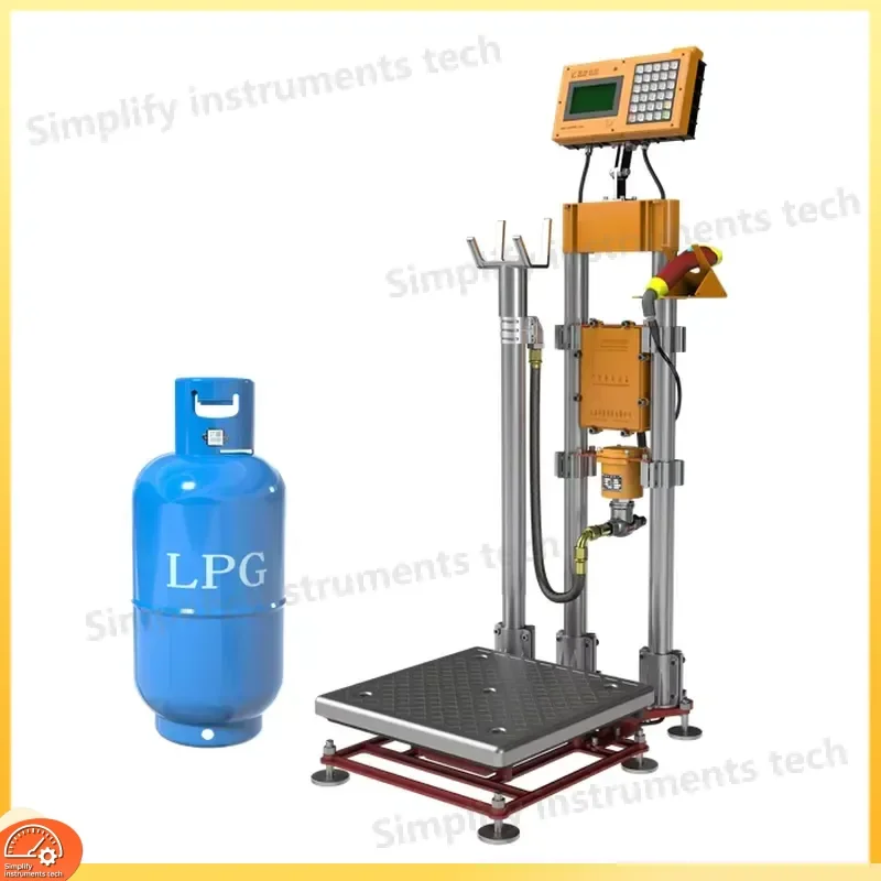 Cylinder Filling Scale 220V Digital Weighing Scale for Gas Cylinder Refill Heavy Duty 180kg Max Capacity