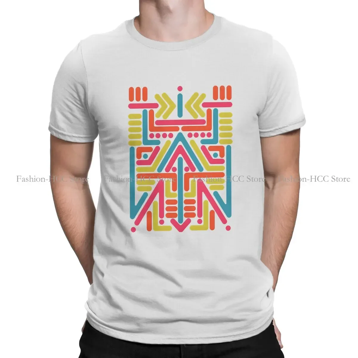 Aztec Abstract Art Polyester TShirts Chale Personalize Men's T Shirt New Trend Clothing