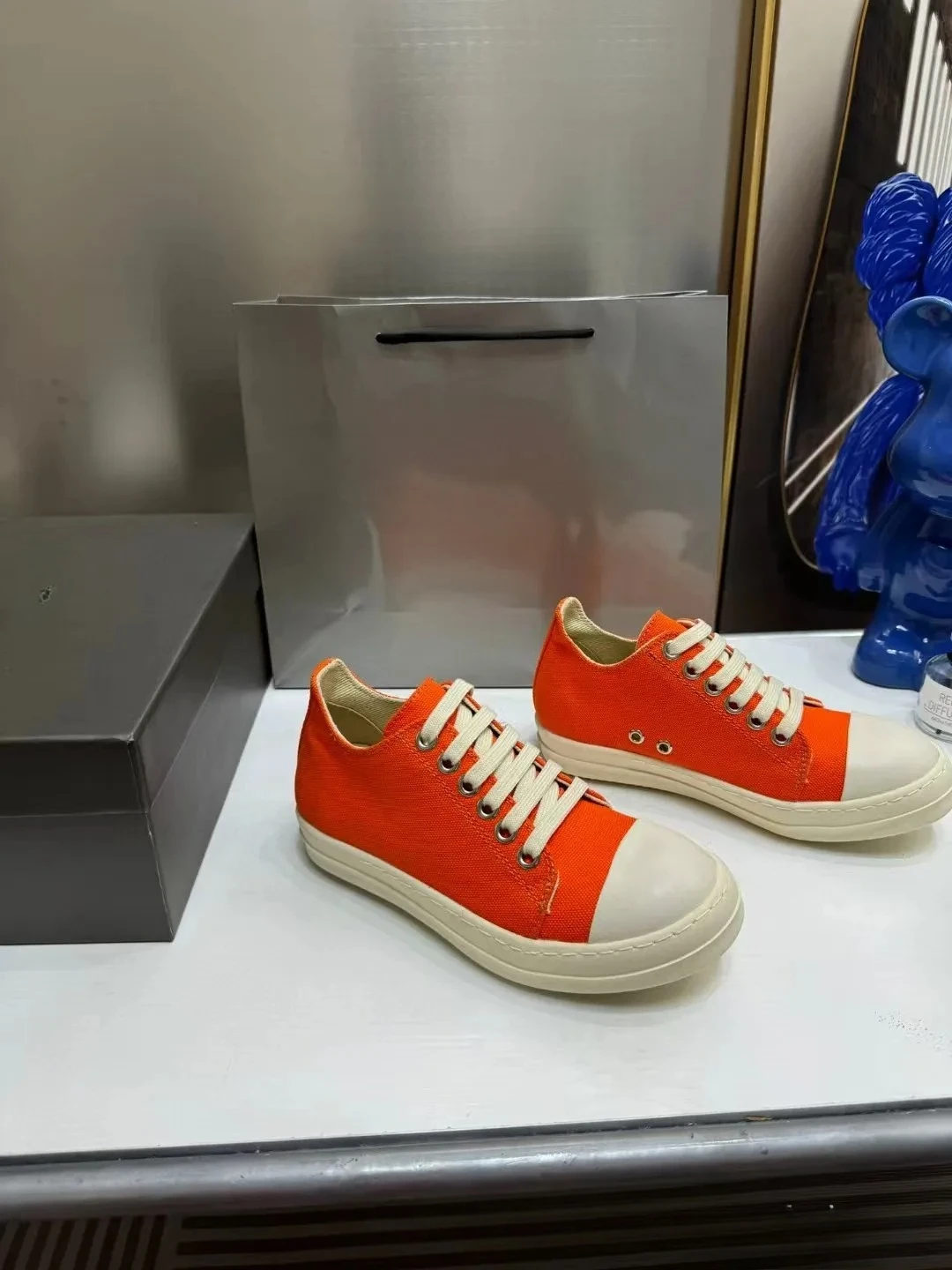 Rric High Quality Female Shoes Casual Sports Trend Thick Sole Couple Canvas Shoes Lace Up Black and White Board Shoes for Women