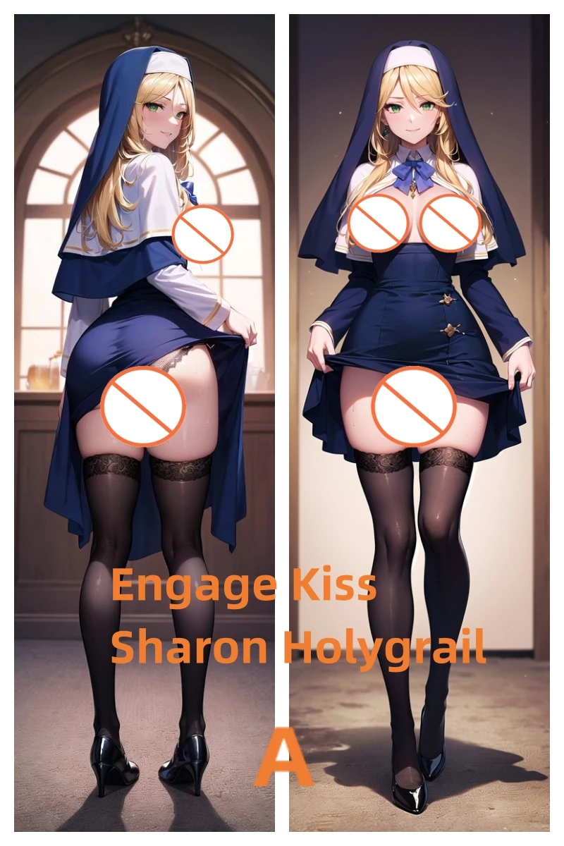 

Dakimakura Anime Pillow Case Engage Kiss-Sharon Holygrail Double-sided Print Of Life-size Body Pillowcase Gift Can be Customized