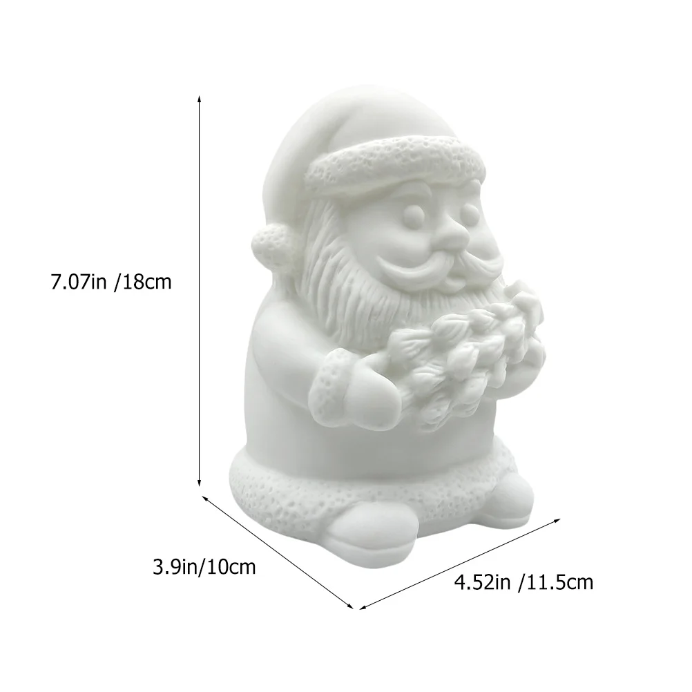 1 مجموعة 1 مجموعة من 12 لون لتقوم بها بنفسك لم تنته الفينيل سانتا كلوز الحرفية عدة للأطفال عيد الميلاد تلوين ديكورات المنزل الطرف هدية