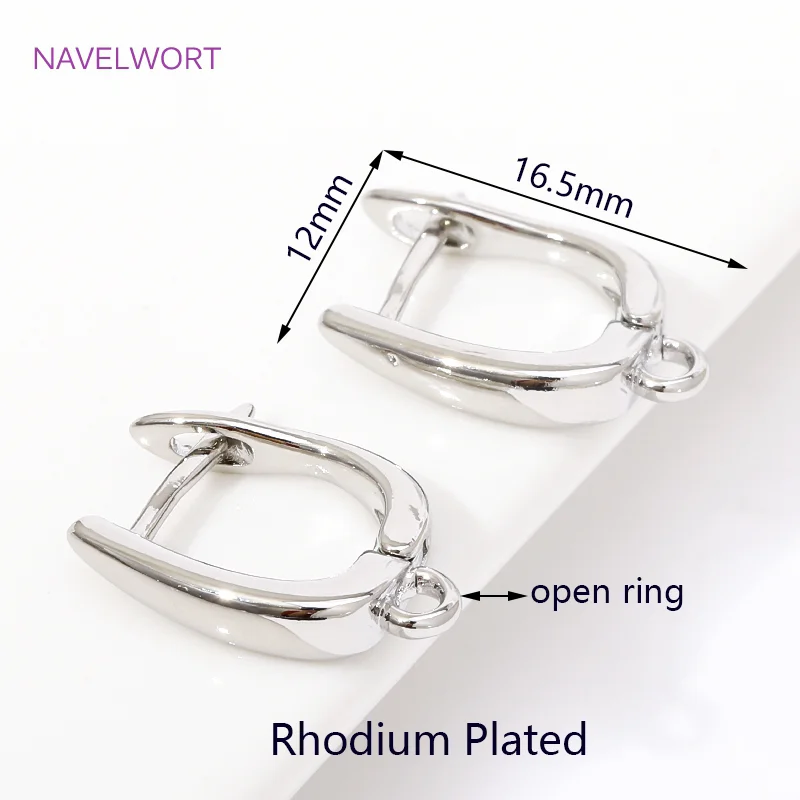 DIY-Ohrring-Herstellungszubehör, 18 Karat vergoldet, glatte Ohrring-Hakenverschlüsse, Messing-Metall-Ohrhaken, Schmuckherstellungszubehör – Detail 32