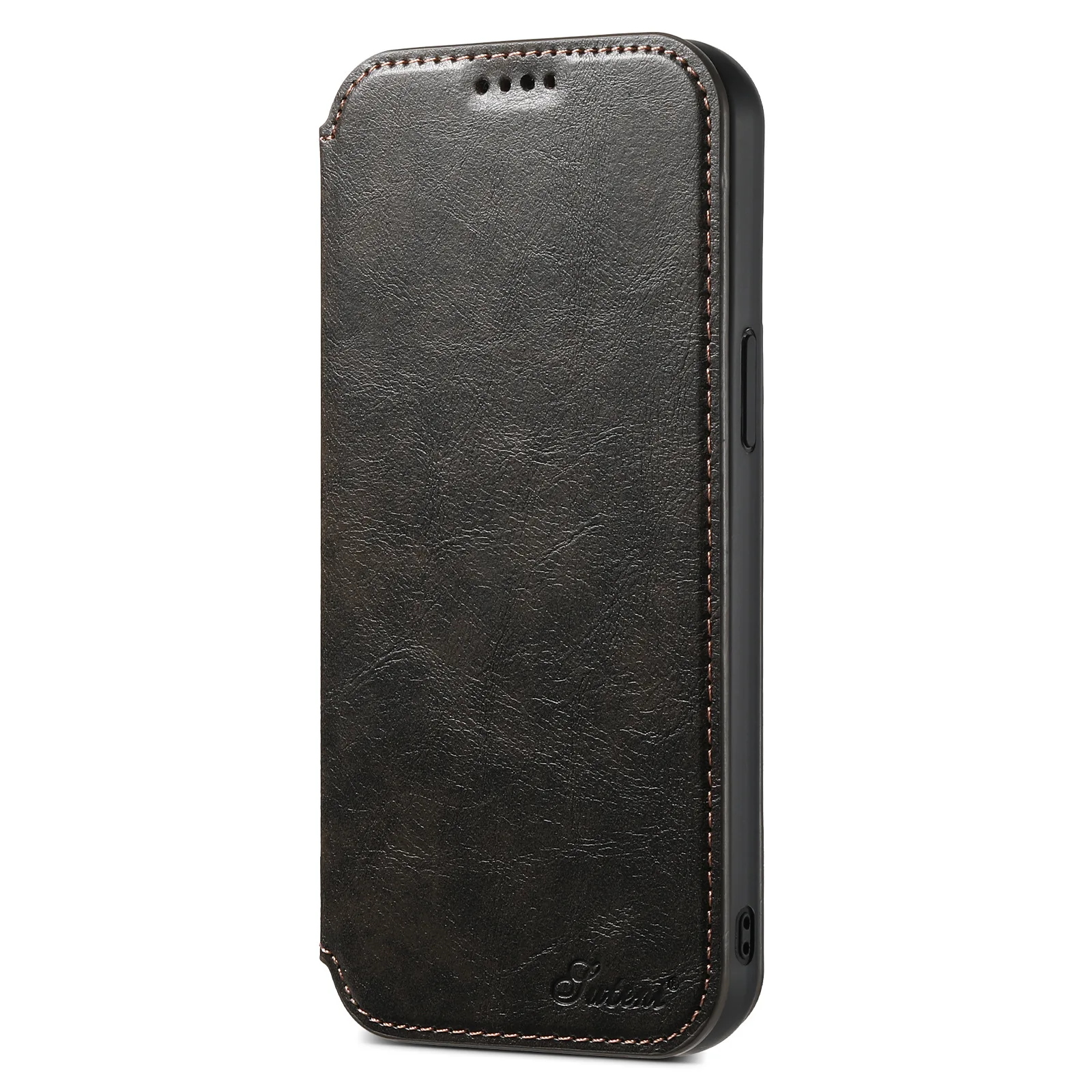 

Suteni Luxury Pu Leather Phone Cases For Iphone Air 17 16 15 14 Plus 13 12 Pro Max Ultra Flip Wallet Card Holder Cover