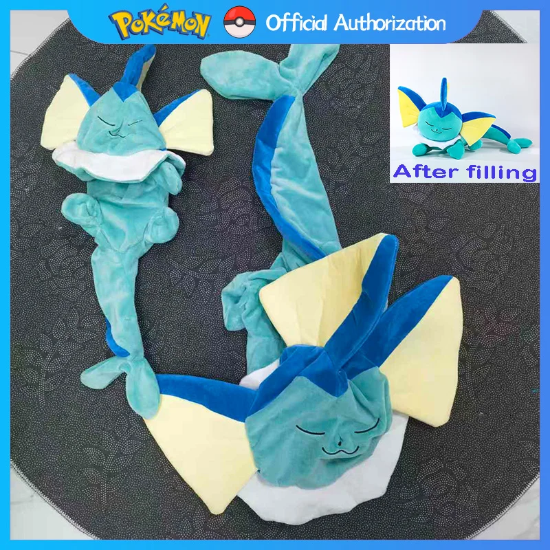 Vaporeon Półproduktowa Skorupa Bez Wypełnienia Skóra Pluszowa Zabawka 50CM-120CM Pokemon Kreskówka Eevee Miękka Wypchana Lalka Anime Prezent na Festiwal