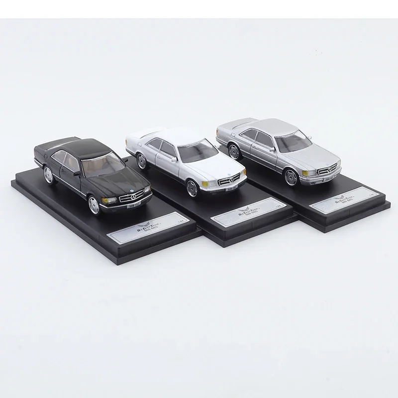 DCT 1:64 Simulation Alloy Die-casting Car Model  Ornament Mercedes Benz 500SEC Diecast Model Car Toy Collection Gift for Boy