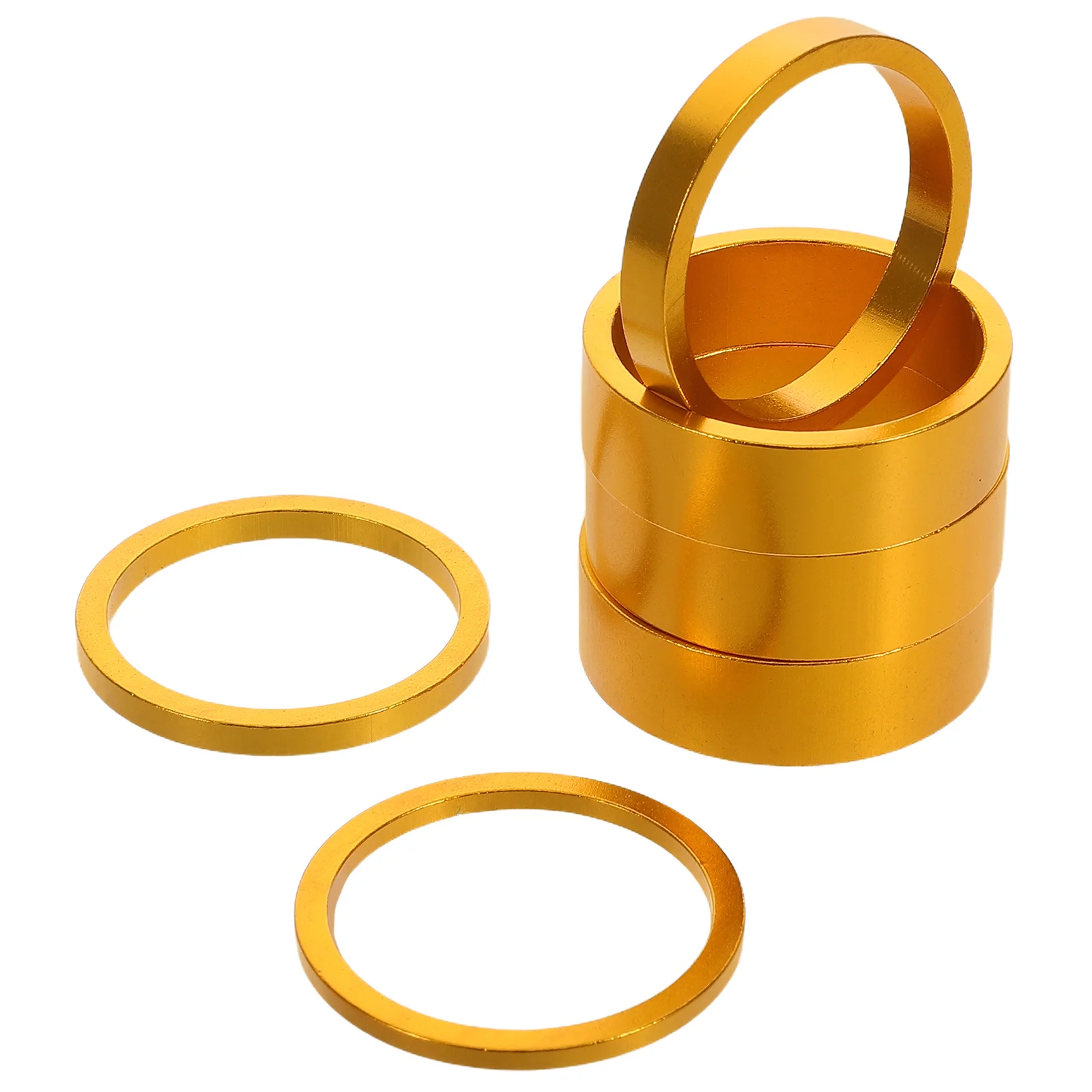 

6Pcs Aluminum Alloy Bike Headset Spacer 10 5 3 2Mm Threadless Stem Spacers Lightweight Strong Bicycle Taper Spacers for Road