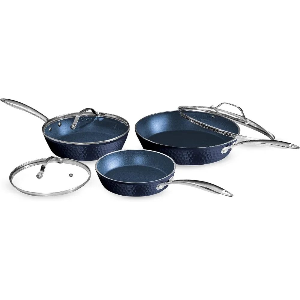 

Lightweight & Durable Non Stick Frying Pans for Effortless Cooking on All Stove Tops, For Oven Use up to 500°F