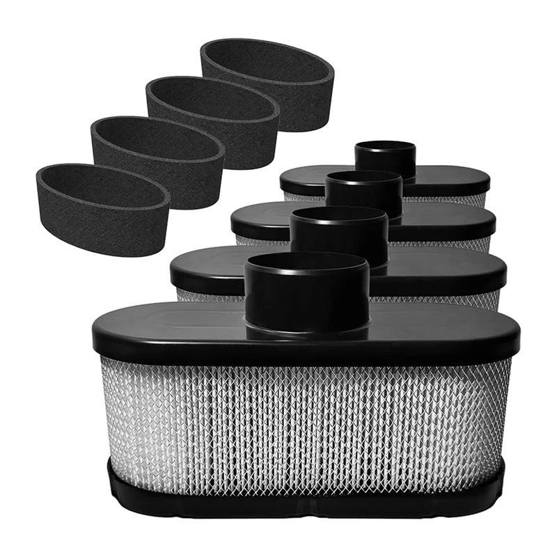 4 Pack 11013-0752 Air Filter For Kawasaki FR691V FR651V With 11013-7046 Pre Filter, Fit For FR730V FS481V FS541V FS600V