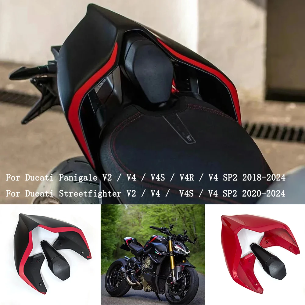 

Motorcycle Accessories For DUCATI Panigale V4/S V4R V2 Rear Tail Fairing Hump Single Seat Cover Streetfighter V4 / V4S 2018-2024
