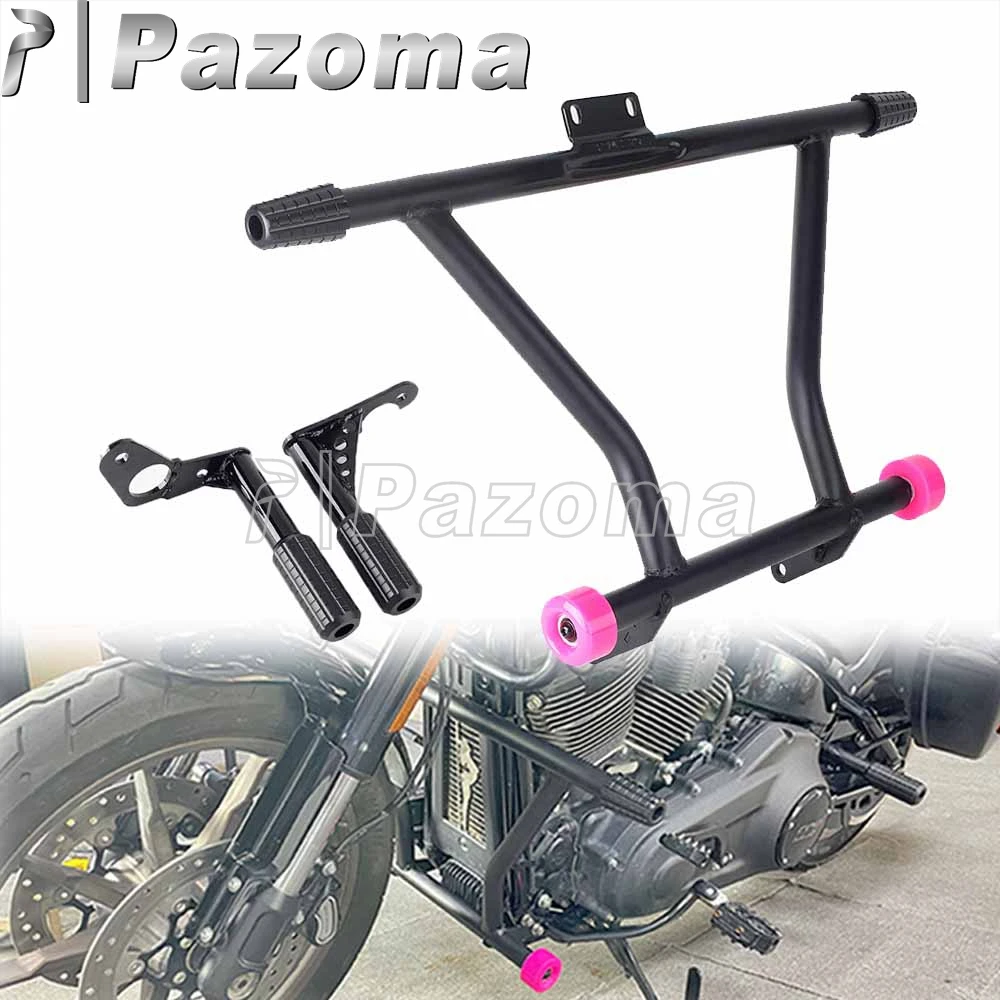 

Для Harley Softail Low Rider ST 117 FXLRST 2022 2023, верхняя защита рамы мотоцикла, подставка для пассажира на шоссе, аварийная дуга