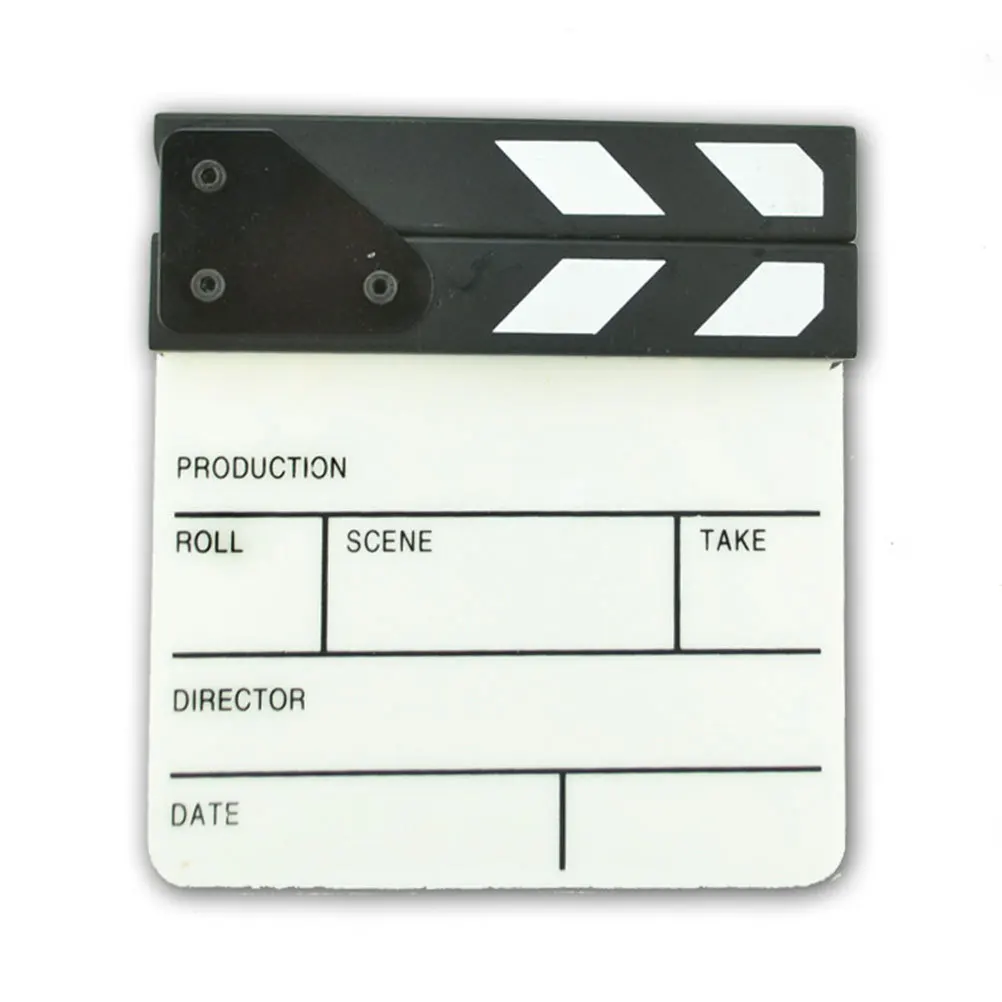 

1Pcs English Clapper Film Clapperboard Professional Acrylic Acting Clapstick Shooting Equipment Photography