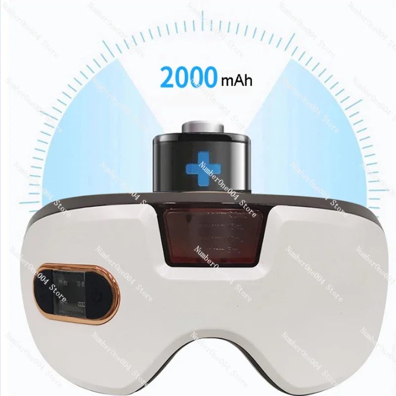 Portable USB Rechargeable Hydrogen Eye Massager with Heat Compression Smart Eye Care Equipment for Fatigue Relief