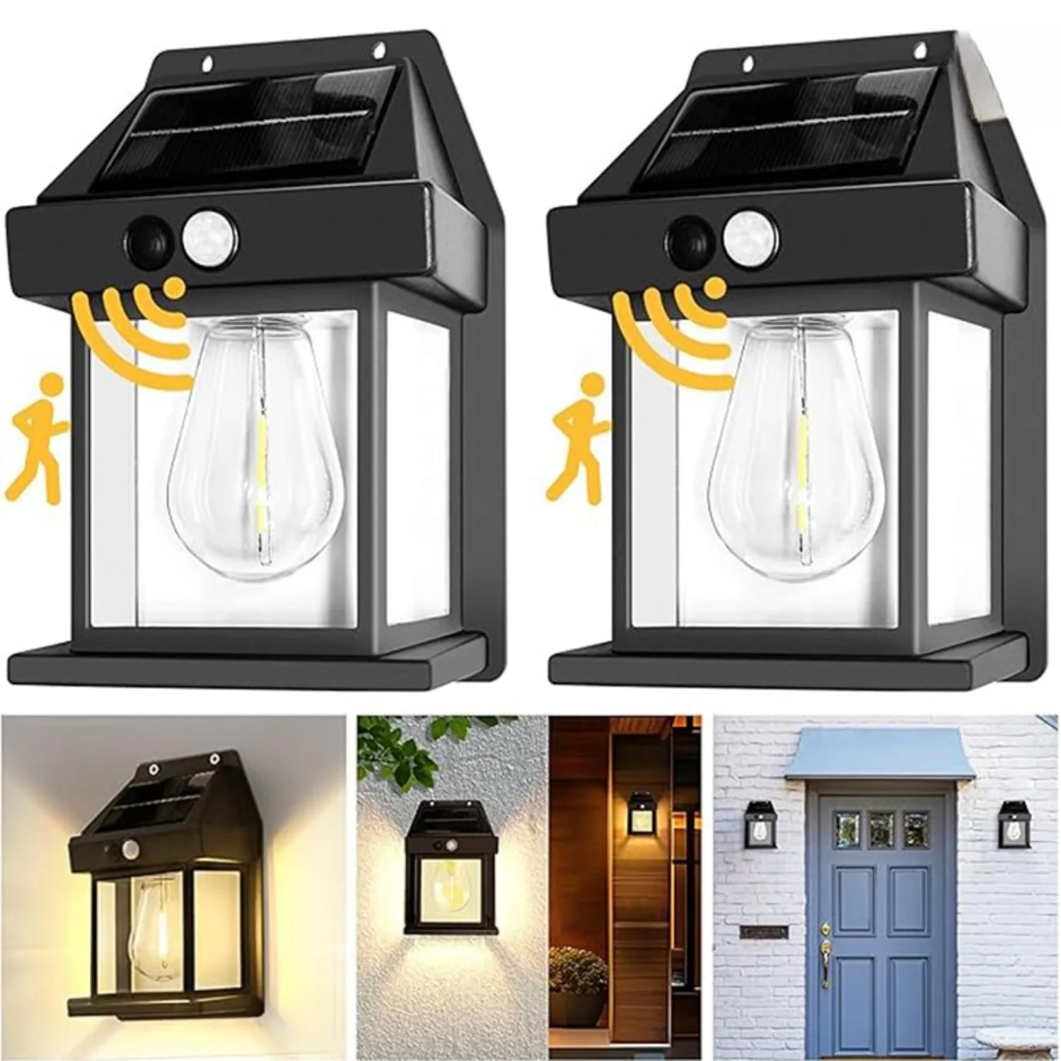 

Outdoor Solar Lights Dusk To Dawn Motion Sensors 3 Lighting Modes Waterproof Suitable for Garden and Courtyard Decoration