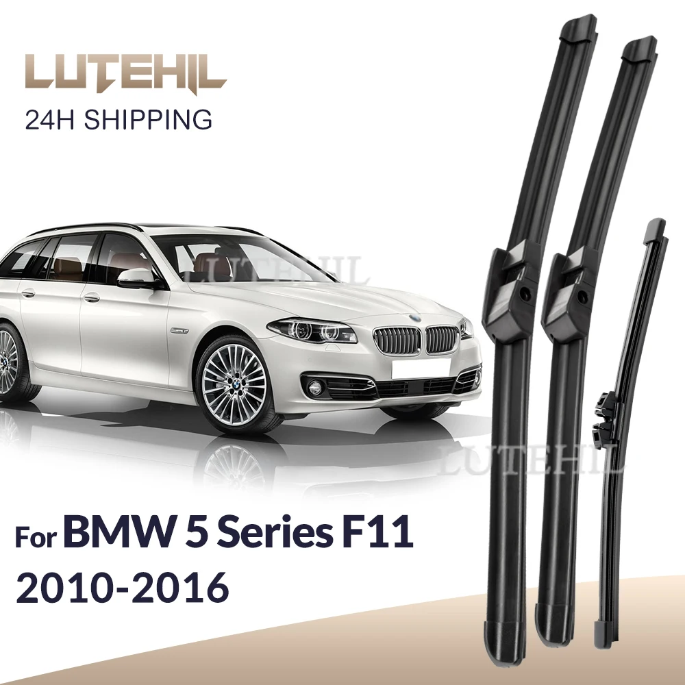 Scheibenwischer vorne und hinten, Set für BMW 5er F11 2010 2011 2012 2013 2014 2015 2016, Windschutzscheibe, Windschutzscheibe, 26 Zoll + 18 Zoll + 14 Zoll