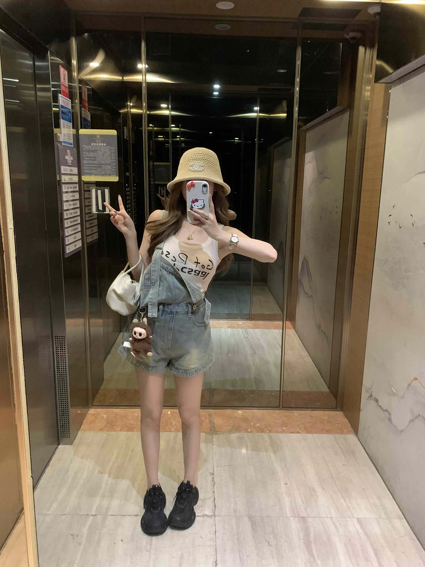 

Adorable Single Strap Denim Overalls for Women Youthful Design Slimming Versatile Casual Summer Faion No Brand Registered