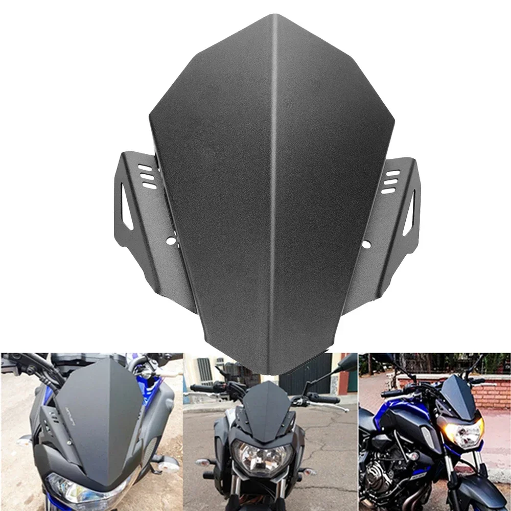 Motorcycles Windshield Windscreen Windproof Air Wind Screen Deflector For YAMAHA MT-07 MT 07 MT07 FZ-07 FZ07 2018 2019 2020