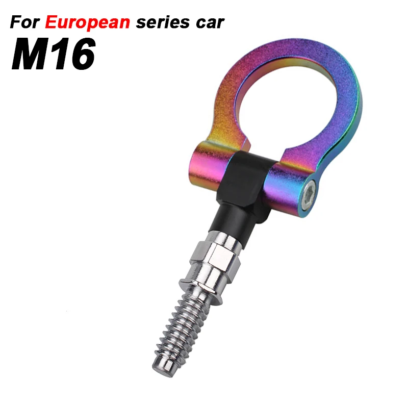 Universeller Rennsport-Abschlepphaken Vorne und Hinten Autoanhängerhaken Traktionshaken für M16 Europäische Autos M18 Japanische Autos in Verschiedenen Farben – Detail 9
