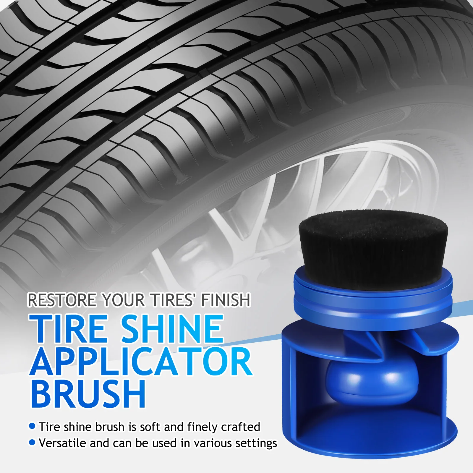 فرشاة زيت الإطارات تألق قضيب عجلة تنظيف السيارة لعجلات مركبة المطبخ المنزل استخدام النايلون انفصال طويلة الأمد