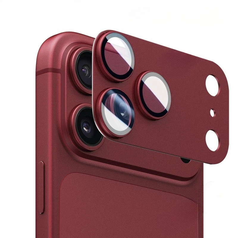 Für iPhone 18 Pro Max 18Pro 18ProMax Metallring-Kameraschutz Panzerlinsen-Schutzfolie aus gehärtetem Glas