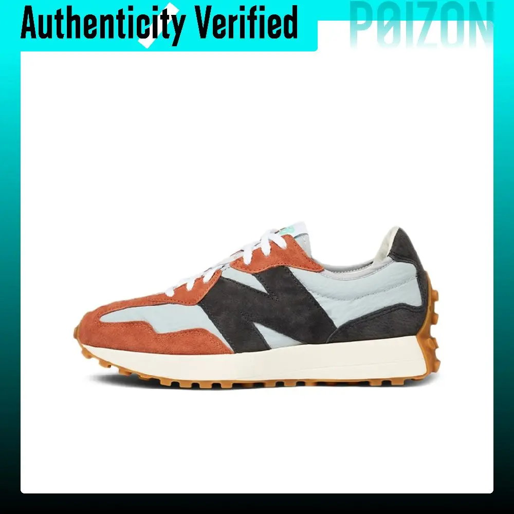 New Balance NB 327 Cow Leather Cushioning Slip Resistant Abrasion Resistant Low top Casual City Commuting Running Shoes MS327JC1