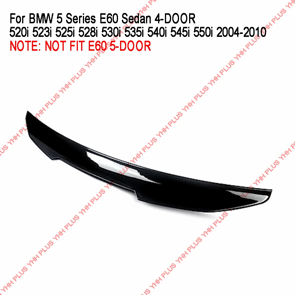 E60 سبويلر خلفي نمط PSM لسيارات BMW سيدان 4-Door 520i 523i 525i 530i 535i 540i 545i 550i M5 2004-2010 ملحقات الأجزاء الخارجية #3