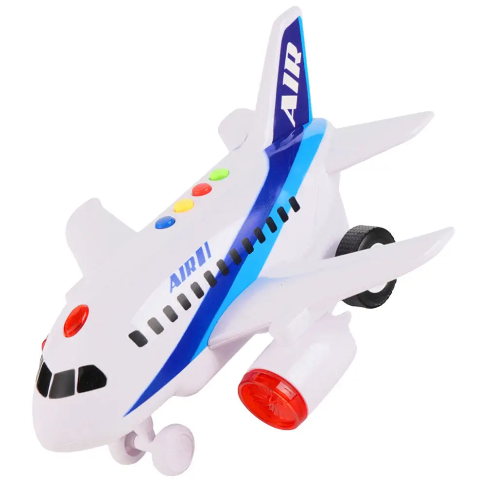 

Rotating Airplane Electronic Moving Baby Airplane Light Educational Toddler Interactive Learning Plane Gift