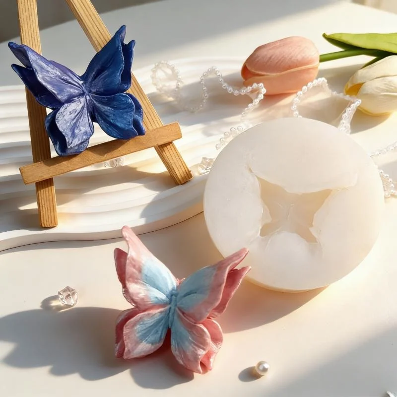 3D Butterfly Aromatherapy Gypsum Crafts Silicone Mold DIY Plaster Ornament Molds For Car Decoration Silicone Mould