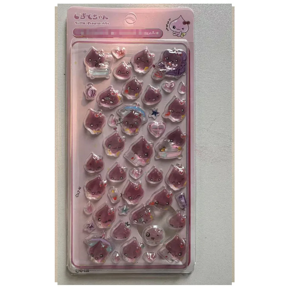 Pegatinas de dibujos animados 2026, pegatinas 3D de anime, pegatinas de gelatina, pegatinas de dulces, pegatinas para diarios DIY, pegatinas para fiestas, pegatinas de dulces con efecto de gota