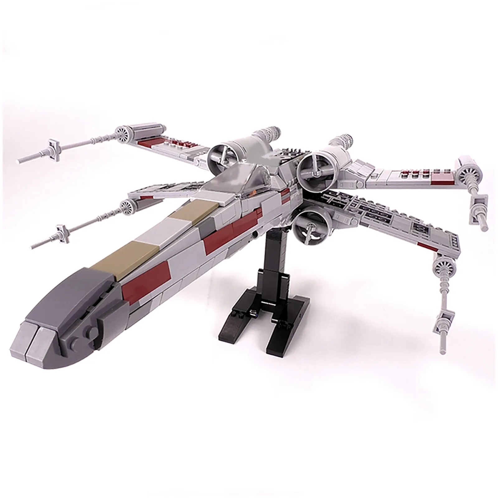 

ZITIANYOUBUILD C4198Y01 EXS-wing Minifig Scale Fighter with Stand 1213 Parts