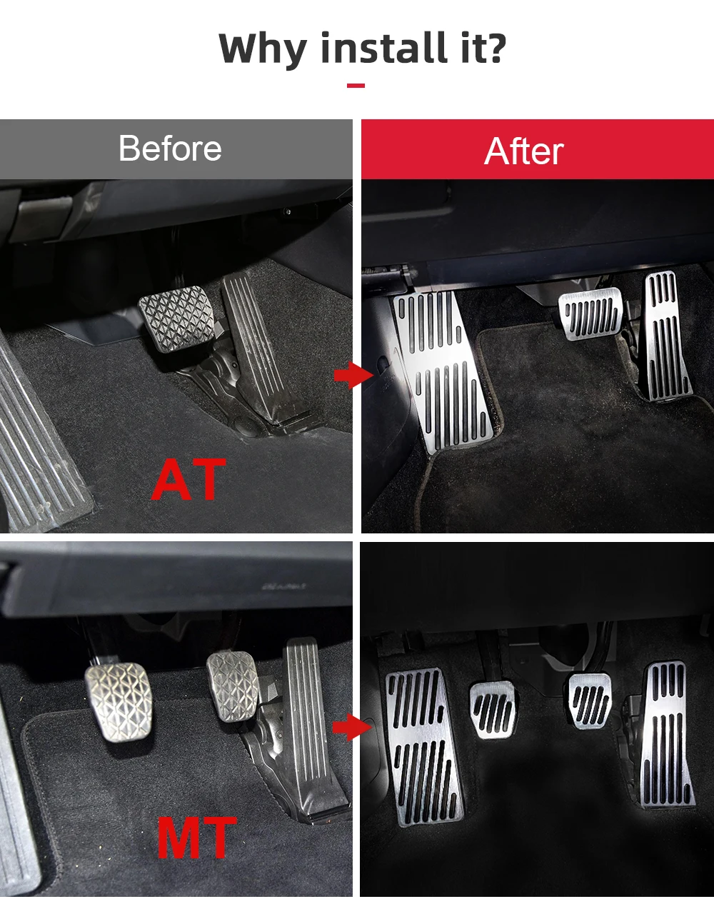 Für Mazda 3 BP CX30 CX-30 CX50 CX60 MX30 2019 - 2021 2022 2023 2024 2025 Auto Fußstütze gaspedal Bremspedal Abdeckung Zubehör – Detail 2