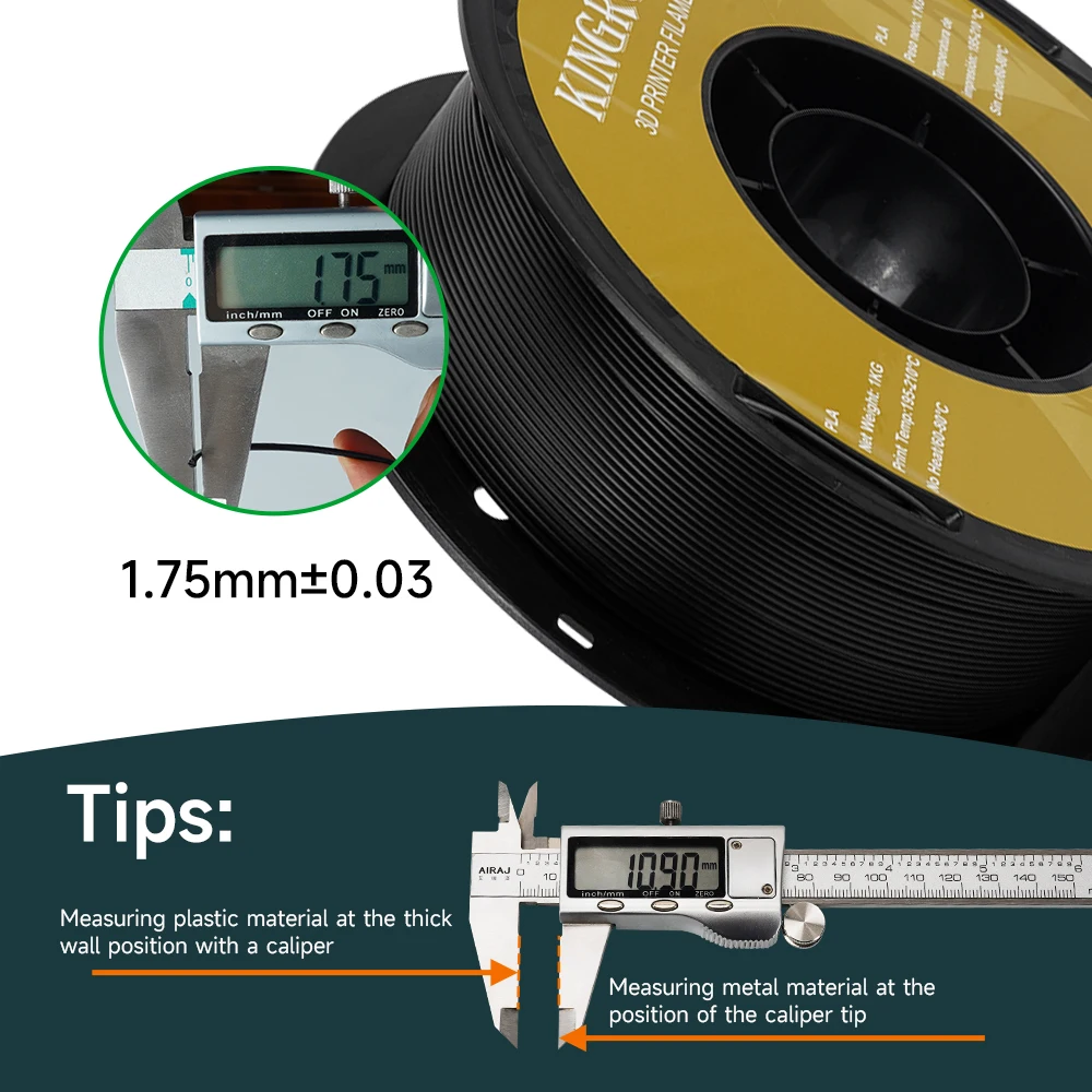 Żarnik do drukarek KINGROON PETG 3D 1.75mm 5KG 10KG Mix kolor 3D materiał do drukowania 1kg/rolka petg plastik do FDM 3dprinter