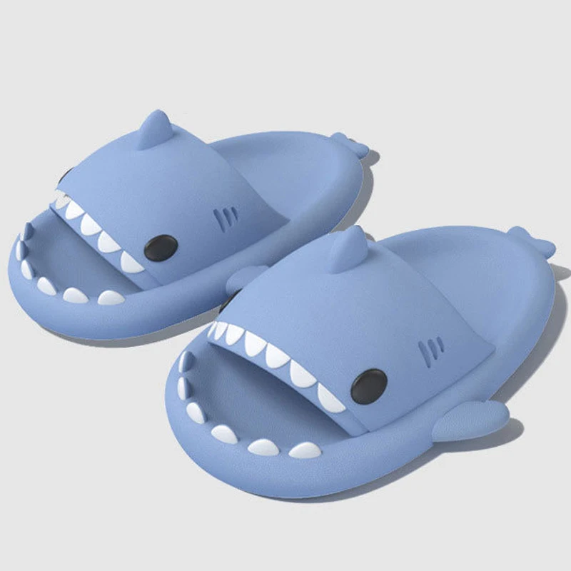 Eyriphy Shark sandały dla dzieci letnie śliczne buty na plażę moda dziecięca Casual Home slajdy płaska miękka podeszwa przytulne kapcie z motywem kreskówkowym