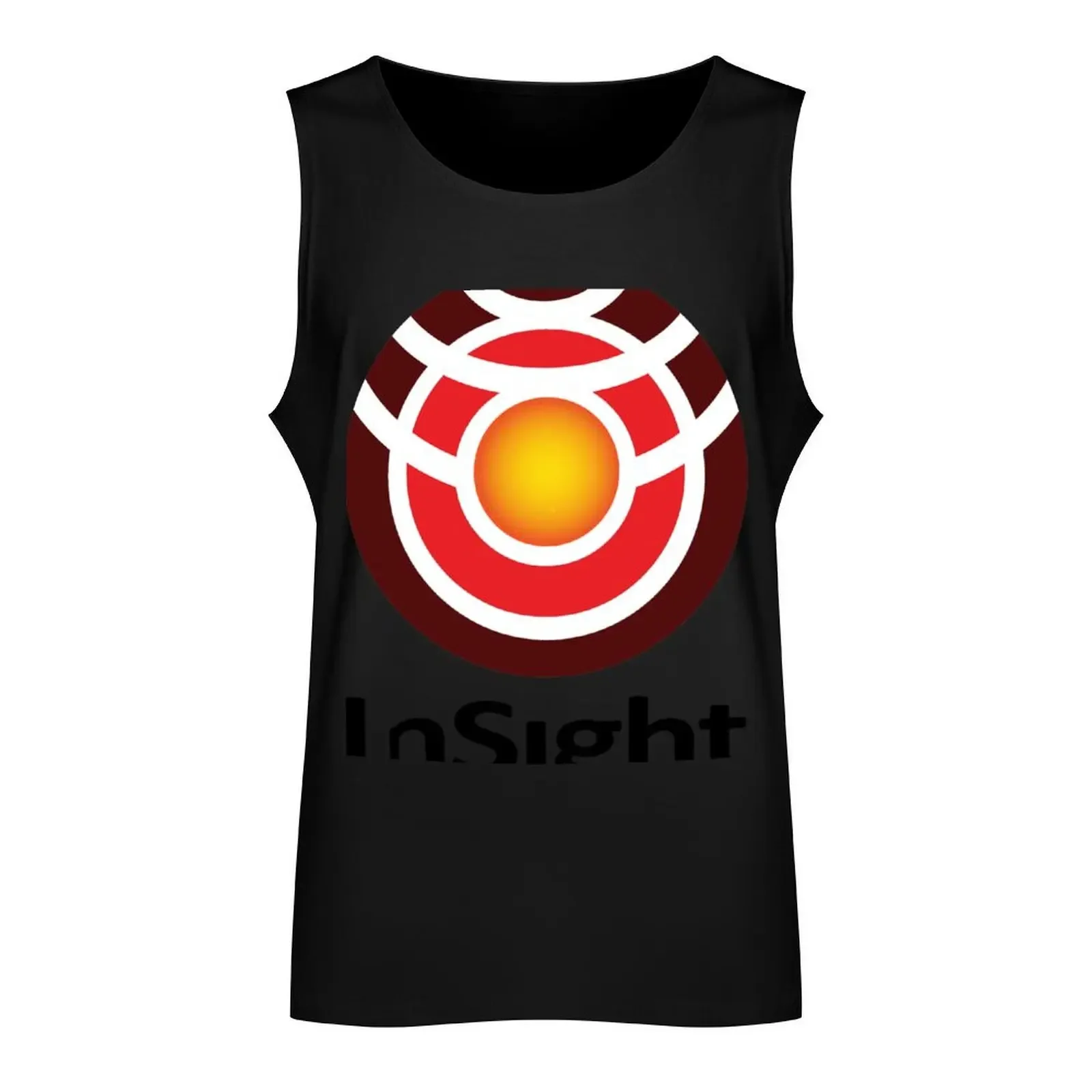 InSight Program Logo Tank Top muscular man training weight vest summer clothes man 2024