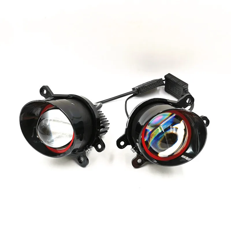 

3.0-inch two-color 55w Light Emitting Diode fog light, with 3000K 6000K projector lens 12v fog light, suitable for Toyo