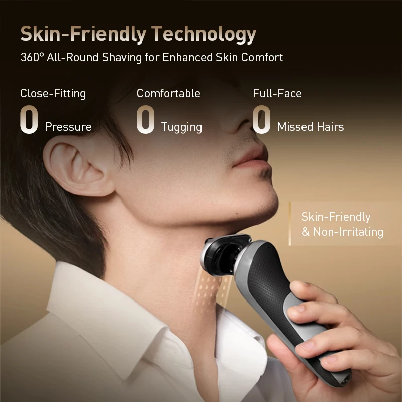 Braun S7 Pro+ Shaver, SkinAir & gimbal anti-vibration tech, reciprocating cutter, 3-speed adjust, wet & dry shaving