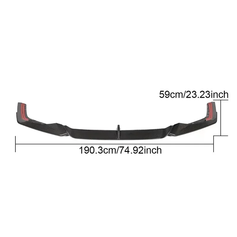 Dry Carbon Fiber Front Lip for Audi-RS7-C8 Vent 2020 up