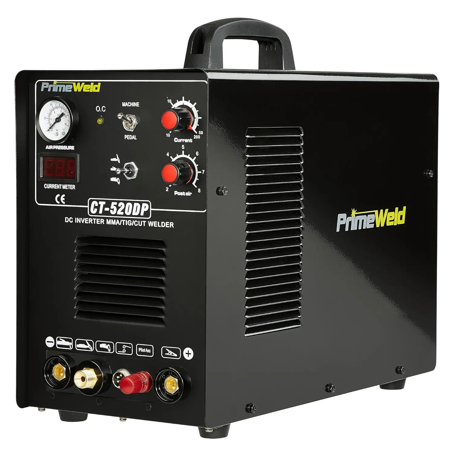 Pilot Arc 50A Plasma Cutter, 200A TIG/Stick Welder Combo, Multipurpose Welding Machine for Home or Jobsite Use with 1/2-inch