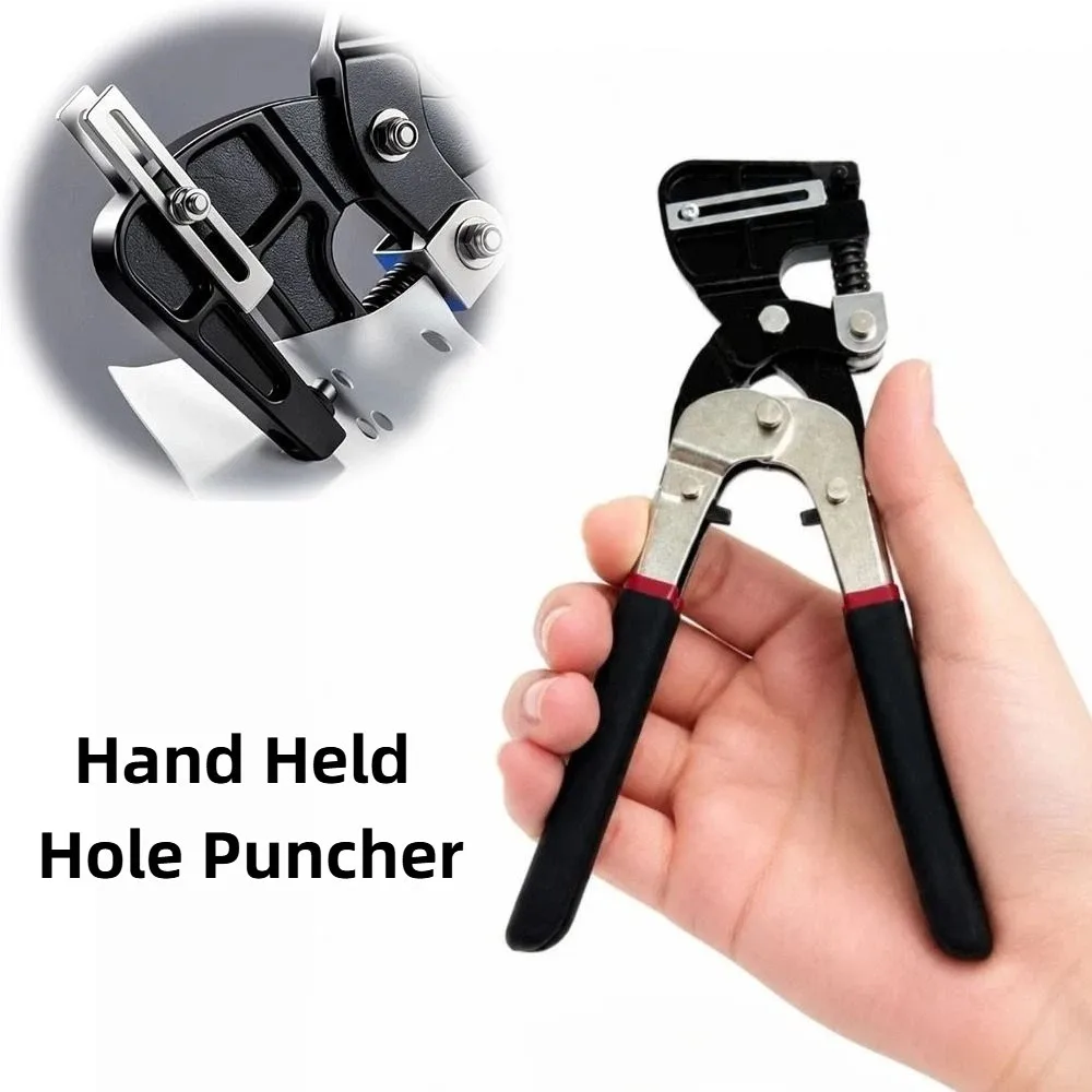 Stainless Steel Sheet Metal Hole Puncher Keel Clamp Single-handed Hand Held Hole Puncher Professional Effortless Punching Pliers