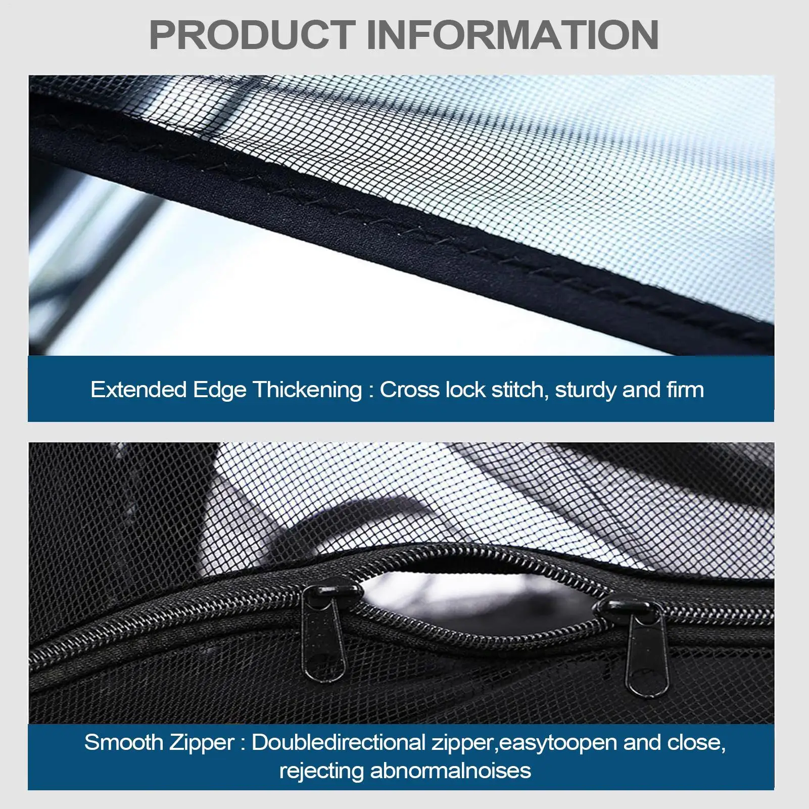 

Trunk Tent Car Tailgate Tent Anti-gnat Mesh Cover Ventilation For Tailgate Setups For Beach Roadside RV Truck Bed Long Travel