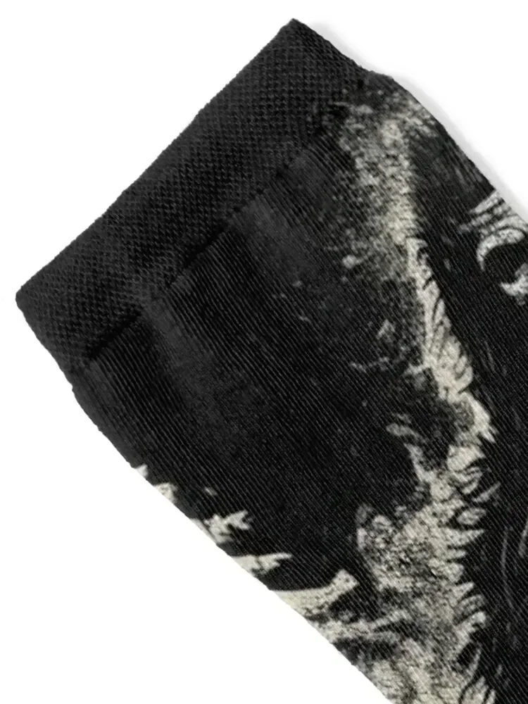 A Vintage Big Foot Forest Distressed Design Socks Men's halloween funny sock Women's Socks Men's