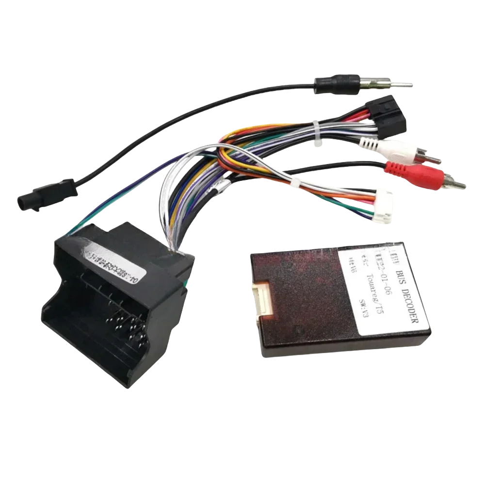 

Автомобильный радиоприемник, стерео жгут проводов, кабель-адаптер Canbus Android, 16-контактный для VW Volkswagen Touareg 2003-2011, GPS MP5, видеоплеер