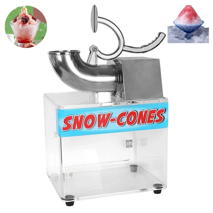 

Snow Cone Making Machine Crusher Cone Maker SUS Shaved Ice Machine Fine Crushing For Ice Blocks