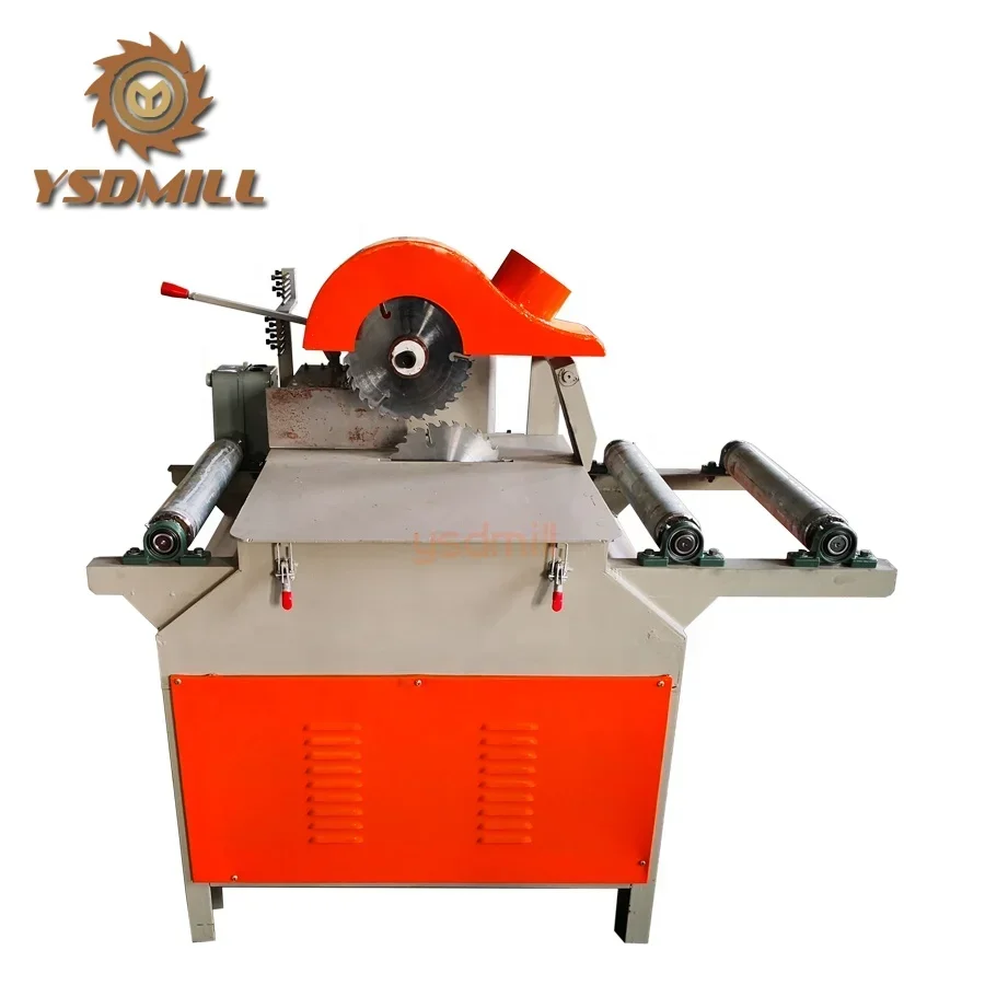 2axles Circular Blade Resaw Farmset Product Lucas Mill Manual Ruler 200mm 150mm 800kg for Timber Cutting 18.5kw(25hp)