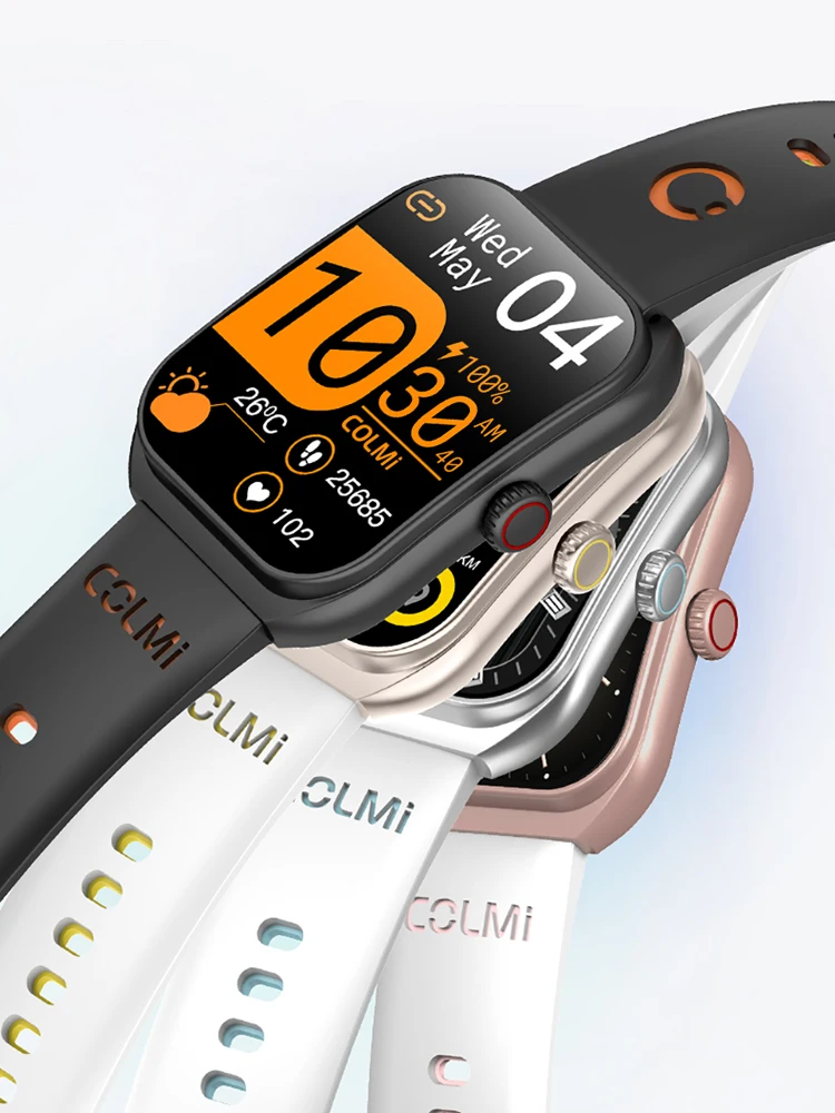 Neue COLMI P86 1,93 "AMOLED Smartwatch Männer Gesundheit Manager Bluetooth Anruf IP68 Wasserdichte Intelligente Uhr Frauen Für Xiaomi iOS telefon