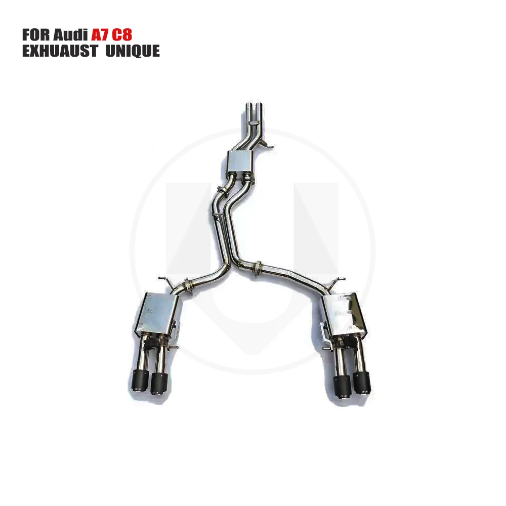 

UNIQUE Stainless Steel Exhaust System Performance Catback is Suitable for Audi A7 C8 1.8T 2.0T 3.0T Car Muffler