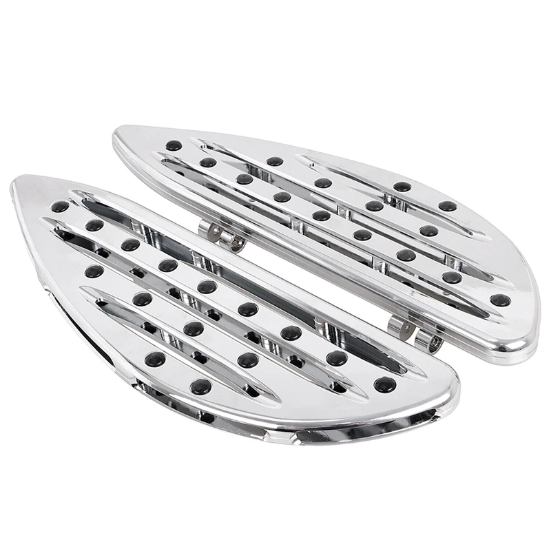 Chrome Driver Stretched Floorboards Foot Boards For  Touring FLHT Fatboy Replacement Parts