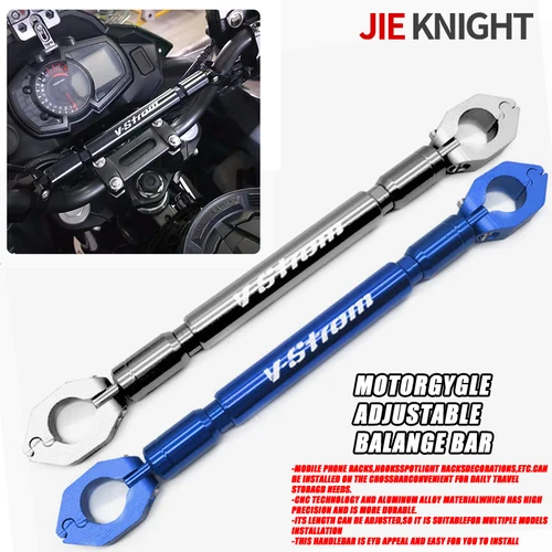 Para V-STROM 650 DL650 DL250 DL1000 V-STROM manillar de motocicleta empuñaduras de equilibrio ajustables mango barra transversal volante